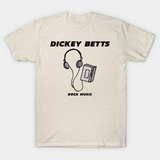Dickey Betts / Cassette Tape Style T-Shirt by Mieren Artwork 
